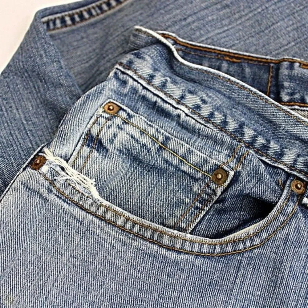 Levi’s 559 Relaxed Fit Jeans Straight Leg Blue Light Wash Distressed Men’s 40x30